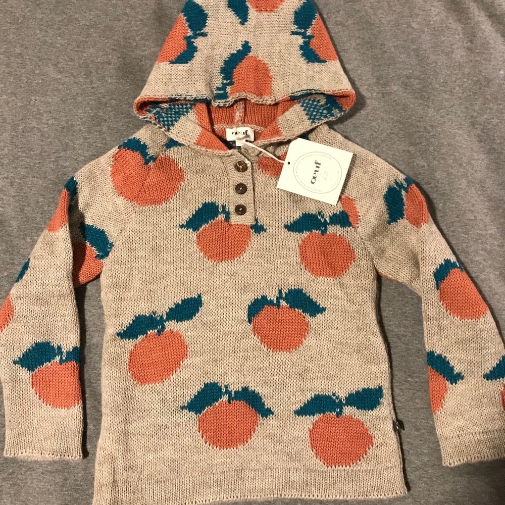 Oeuf alpaca wool hooded sweater